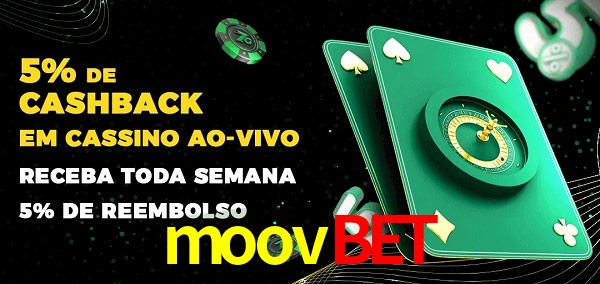 Promoções do cassino ao Vivo moovbet